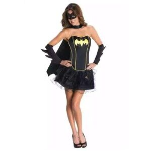 Secret Wishes DC Comics Batgirl Corset And Tutu Costume, Black, Sz Small